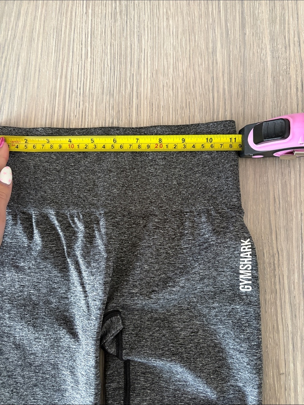 Gymshark Vital Seamless Gray Marl Leggings Small High Waisted - Picture 6 of 7